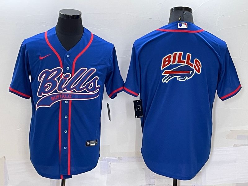 Cheap Men Buffalo Bills Blank Blue 2022 Nike Co branded NFL Jersey1